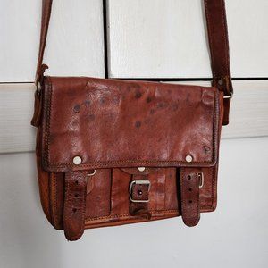 Leather cross-body purse--BRAND-NEW